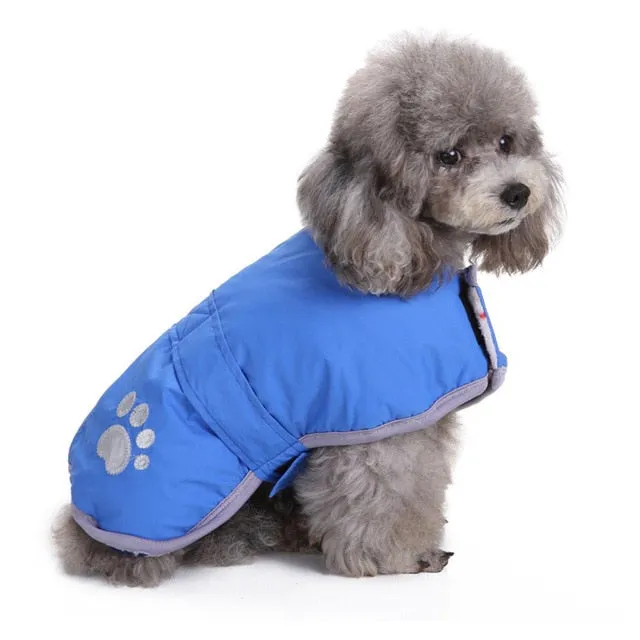 Reversible Safety Reflective Winter Vest For Small Dogs