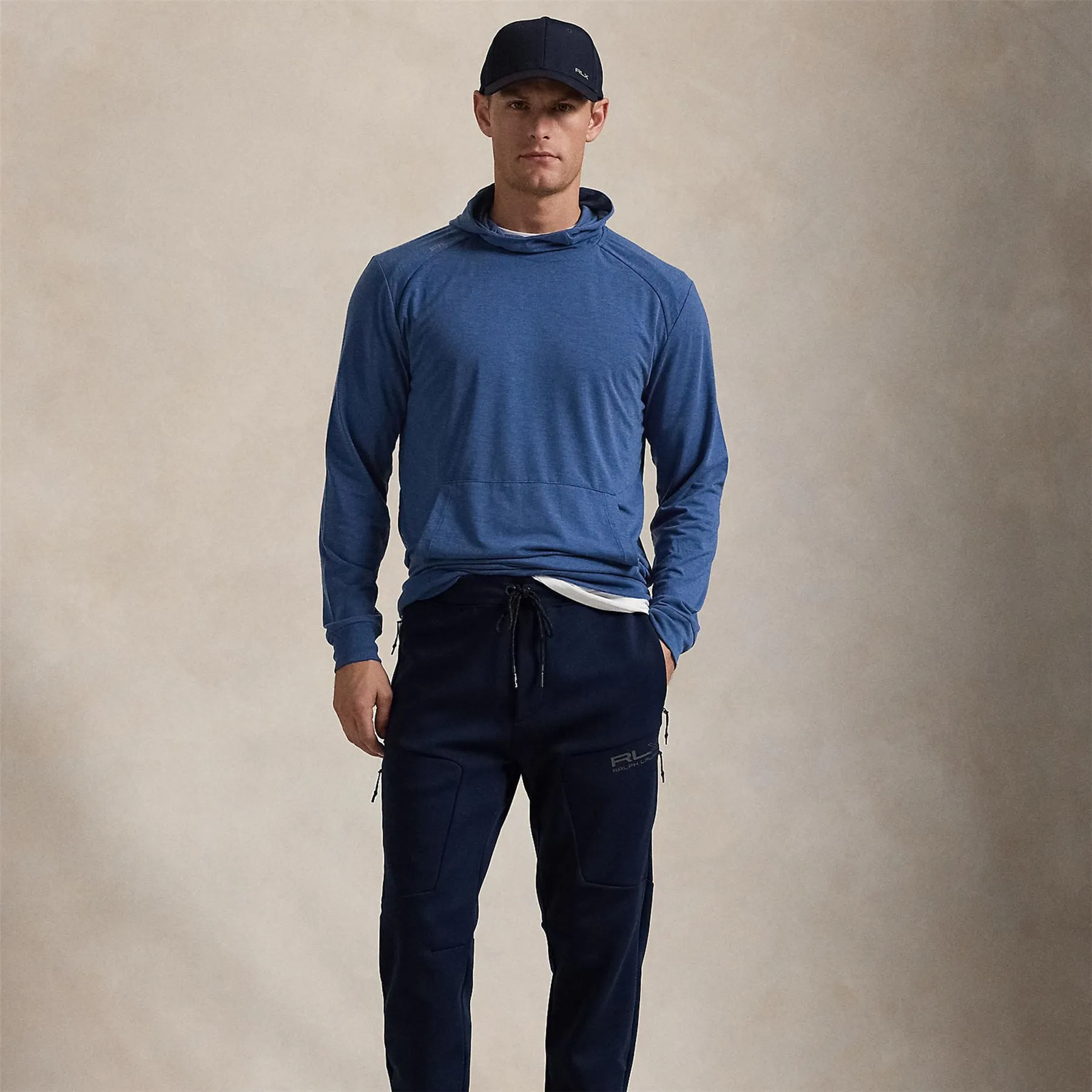 RLX Lounge Jersey Hoodie Fog Blue - AW24