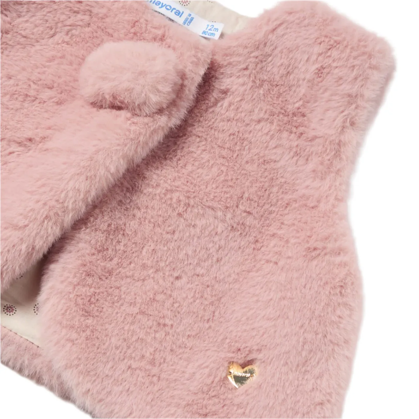 Rose Toddler Fur Vest