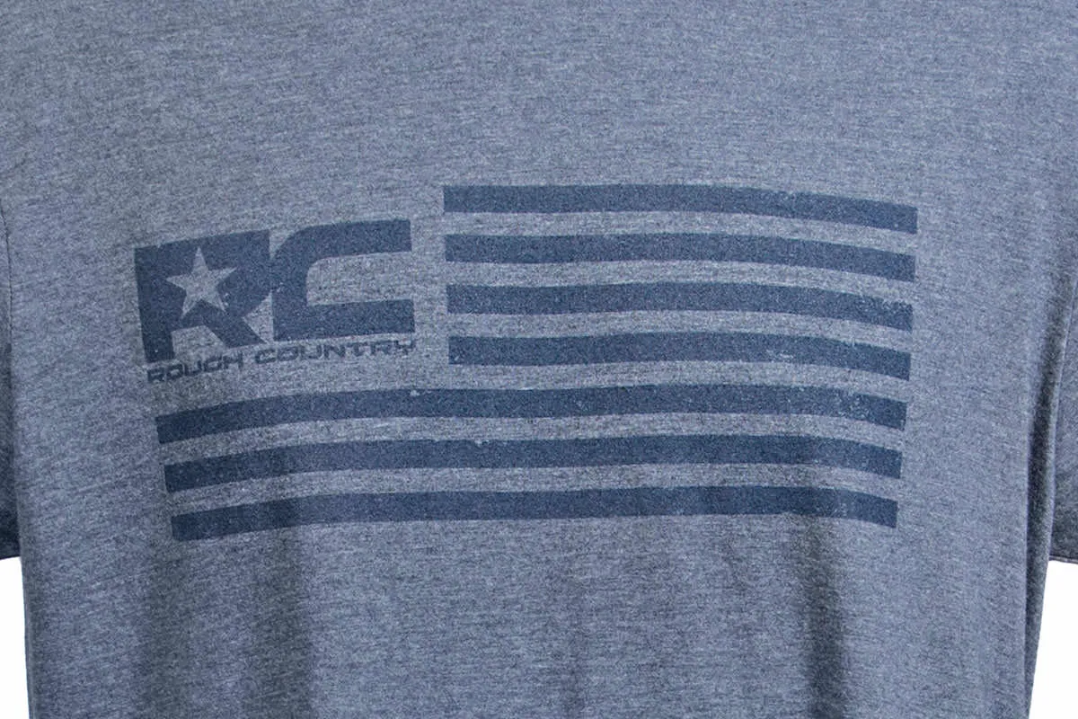 Rough Country T-Shirt - American Flag - Blue - 2XL