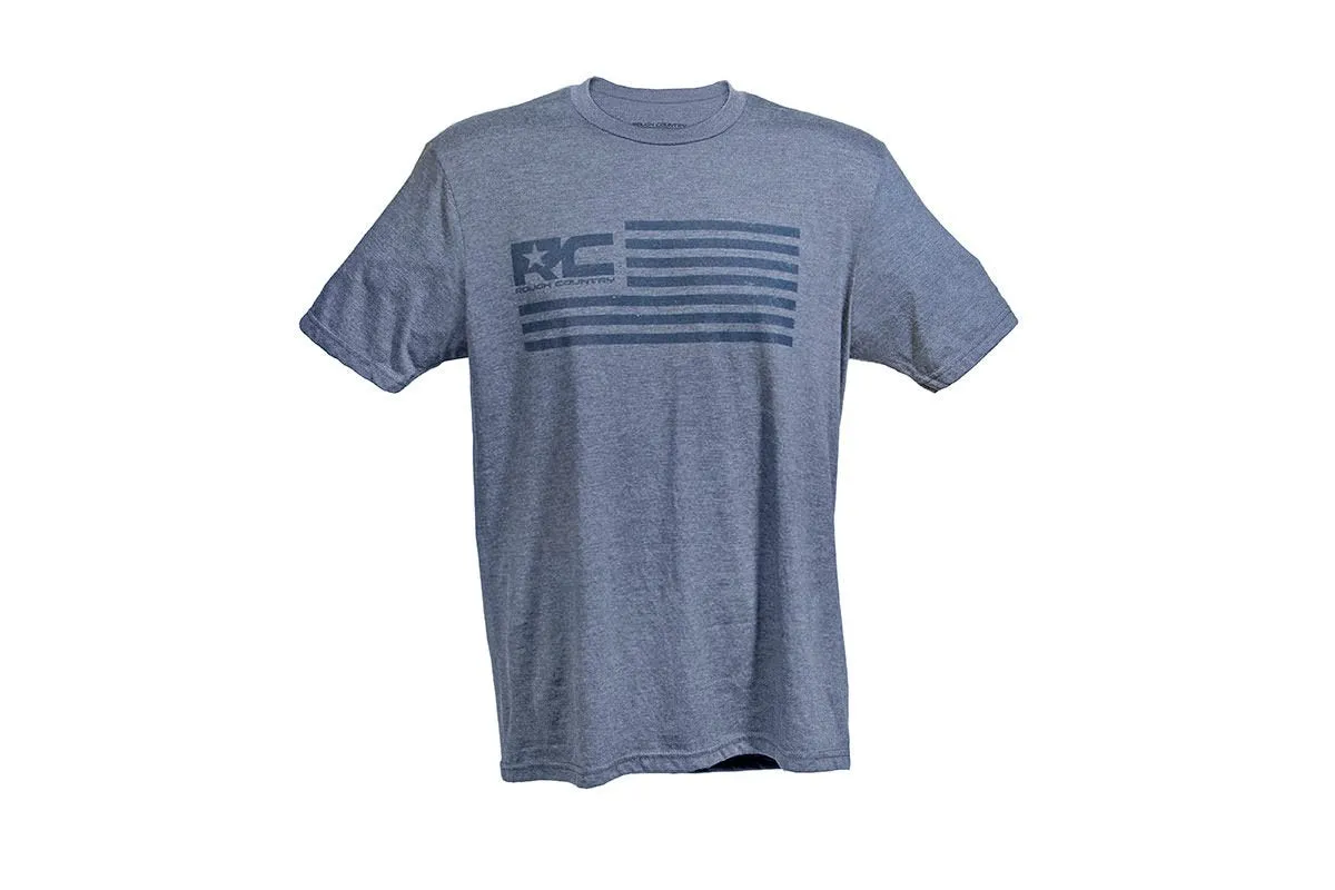 Rough Country T-Shirt - American Flag - Blue - 2XL