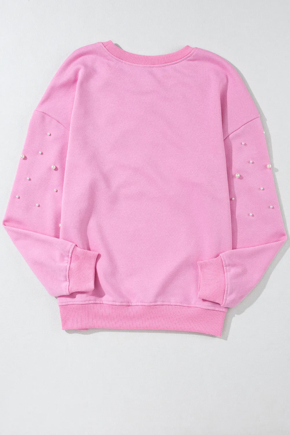 RTS: Pearl Embossed Pink Sweater-