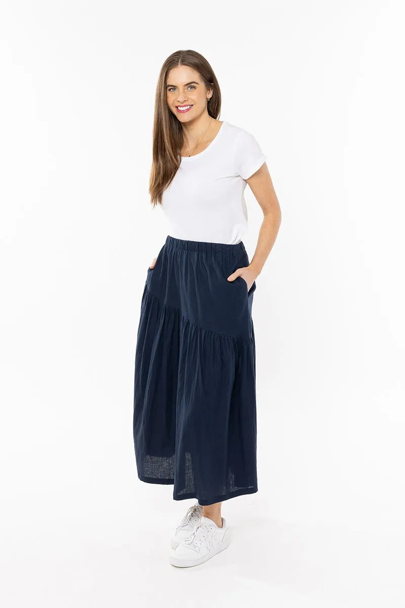 Seeking Lola - Devine Maxi Skirt - Denim