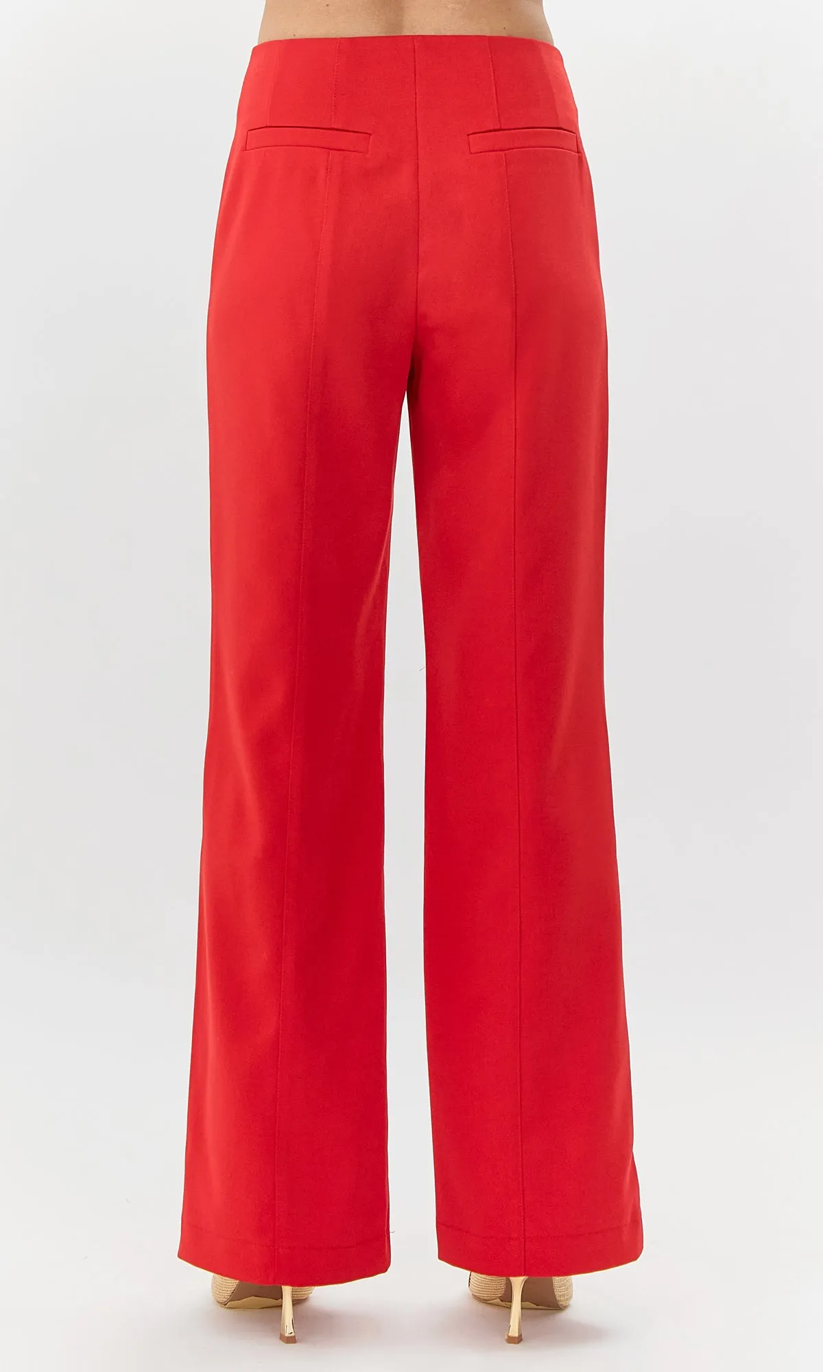 Selene High Waist Front Seam Trousers