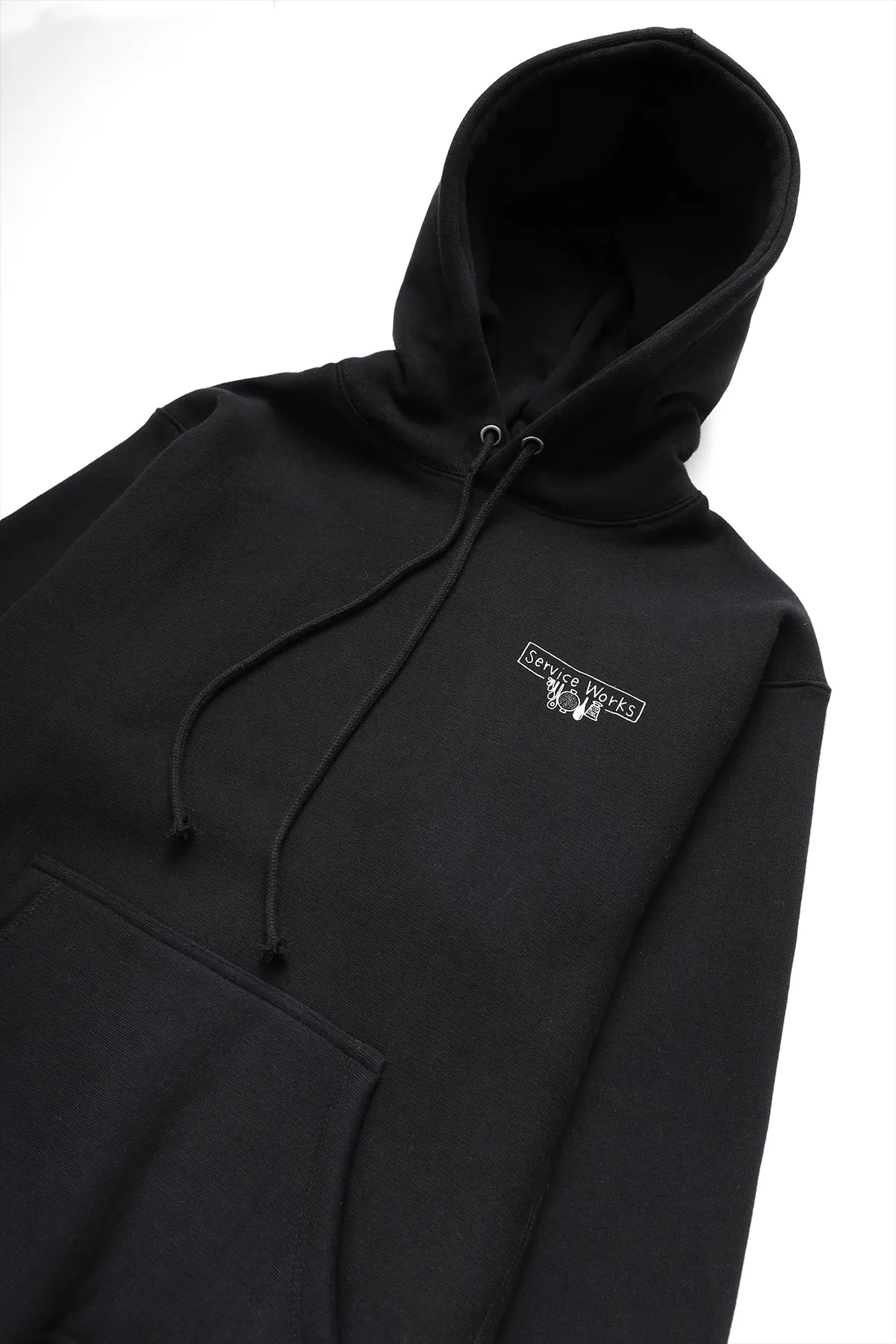 Service Works - 12oz Scribble Logo Hoodie - Black