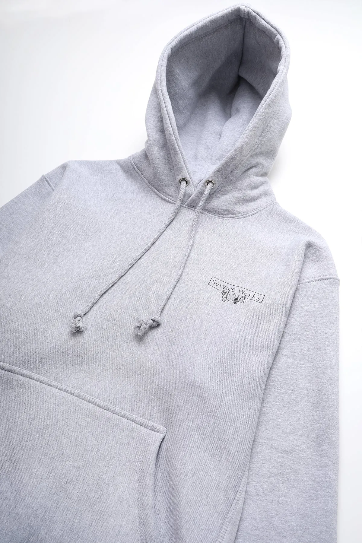 Service Works - 12oz Scribble Logo Hoodie - Grey