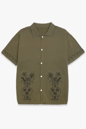 Service Works - Knitted Vase Shirt - Olive