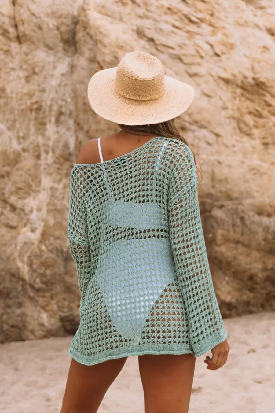 Sexy Knit Crochet Beach Skirt