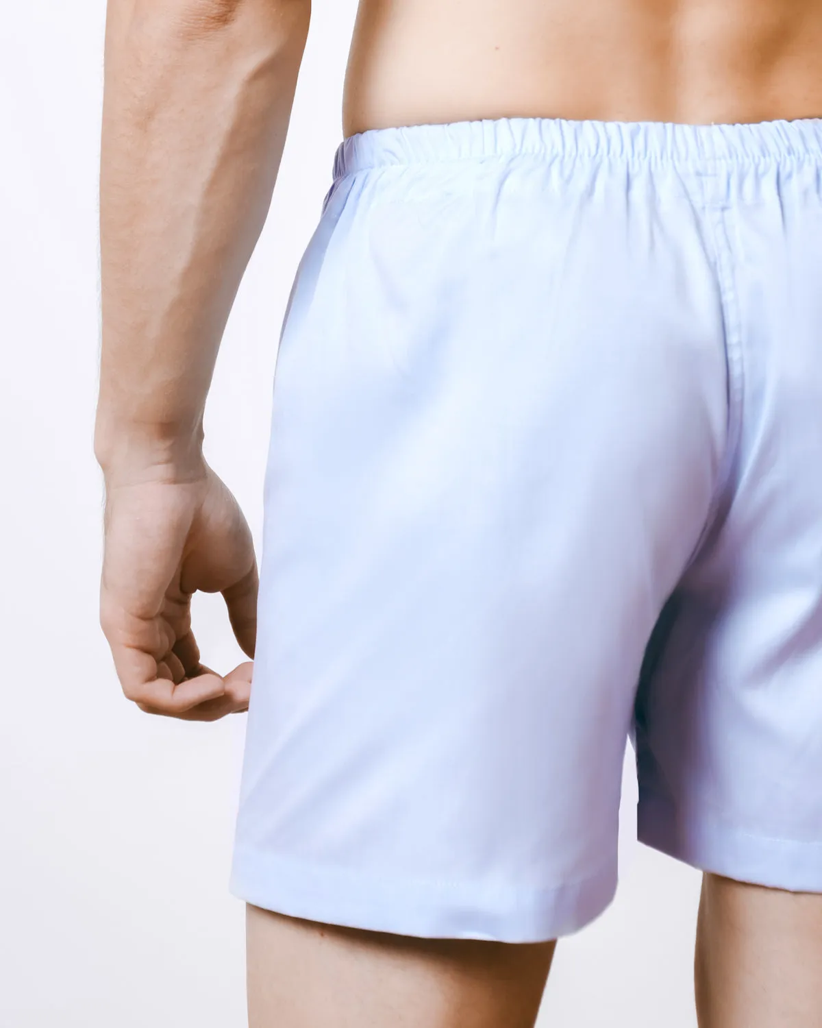 Sky Blue Cotton Boxer Short