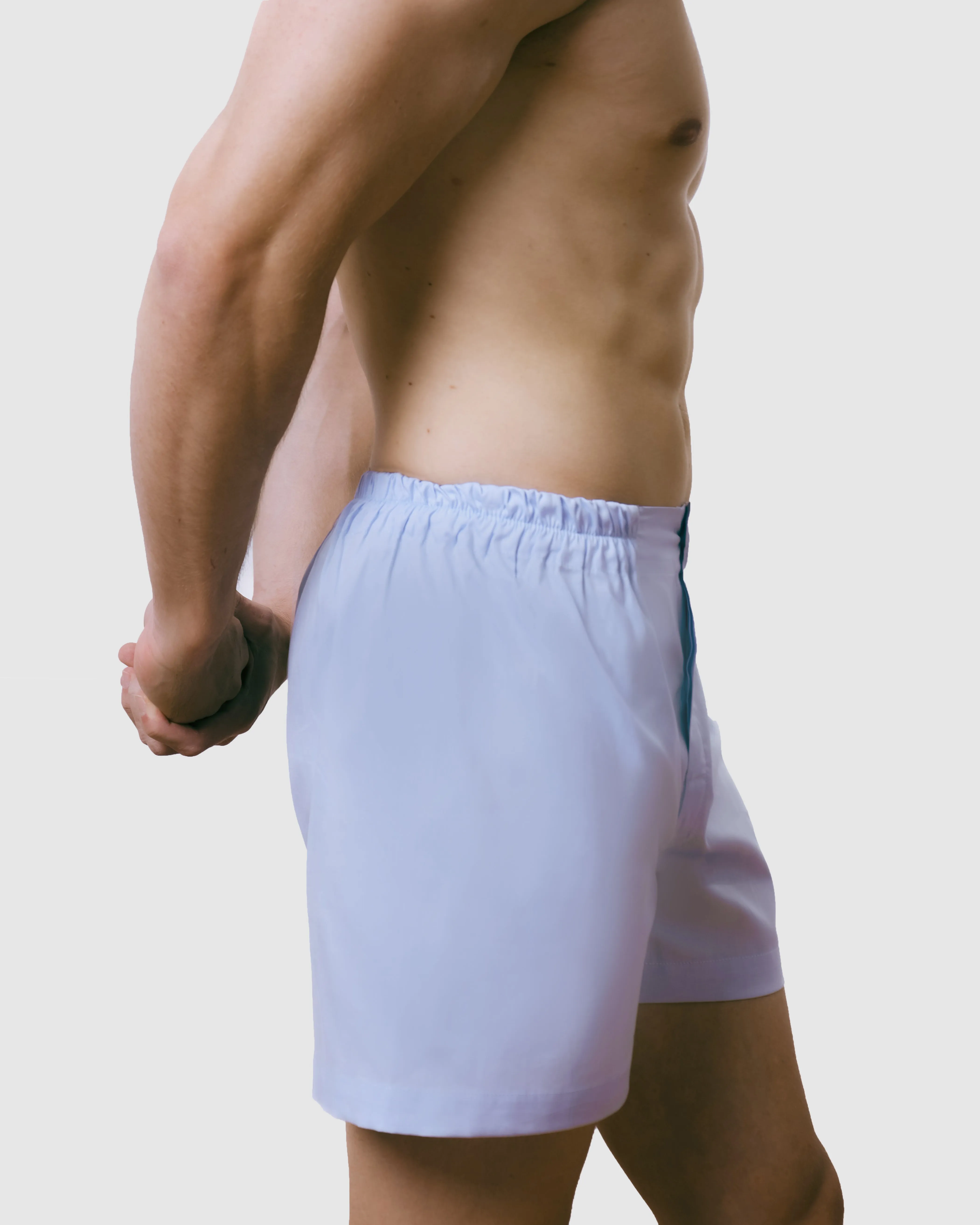 Sky Blue Cotton Boxer Short