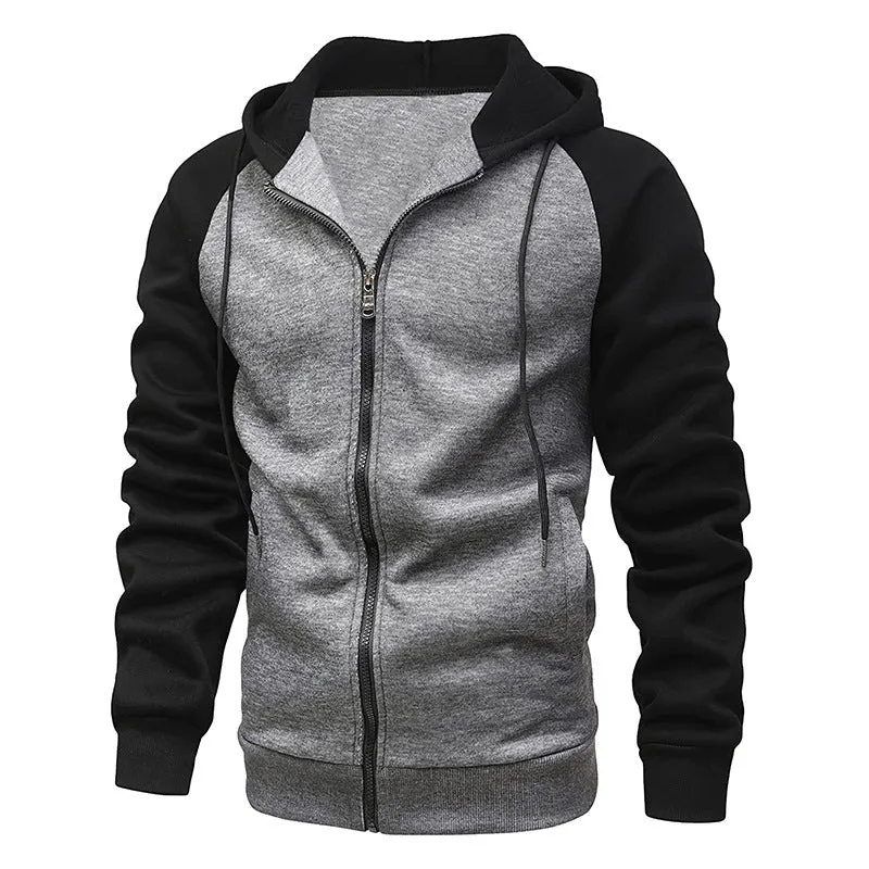 Sleeve Sweater New Coat Men's Color Blocking Fashion Raglan