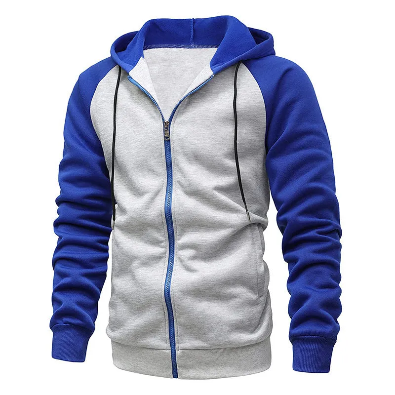 Sleeve Sweater New Coat Men's Color Blocking Fashion Raglan