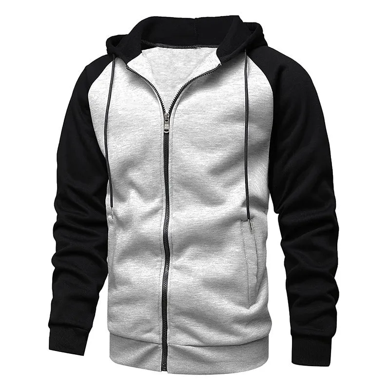 Sleeve Sweater New Coat Men's Color Blocking Fashion Raglan