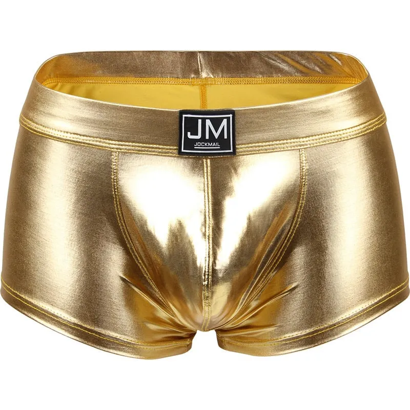 Solid Metallic Style Man Boxer