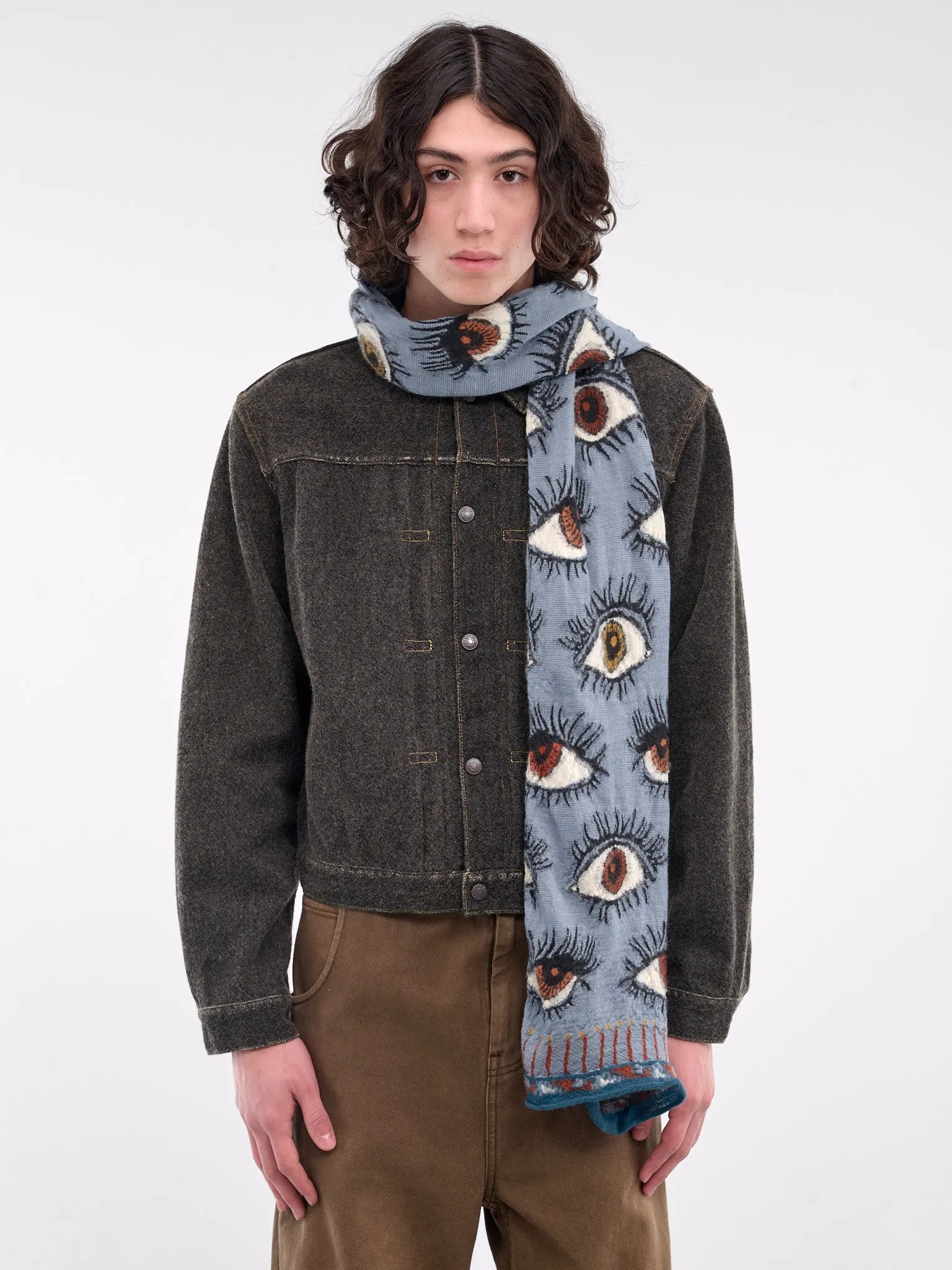 Speakeasy Happy Knit Scarf (K2410XM535-LIGHT-BLUE)