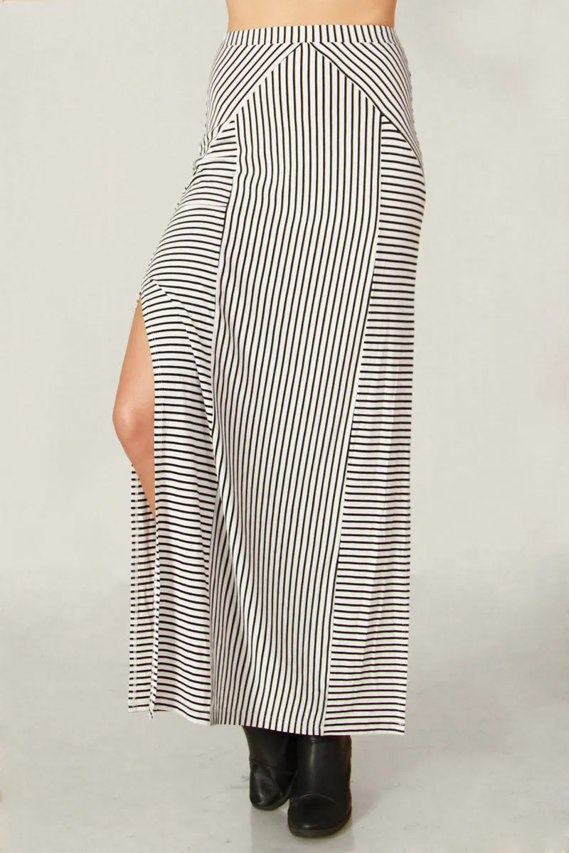 Striped Maxi Skirt