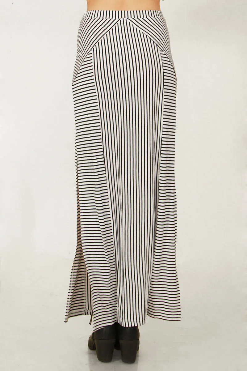 Striped Maxi Skirt