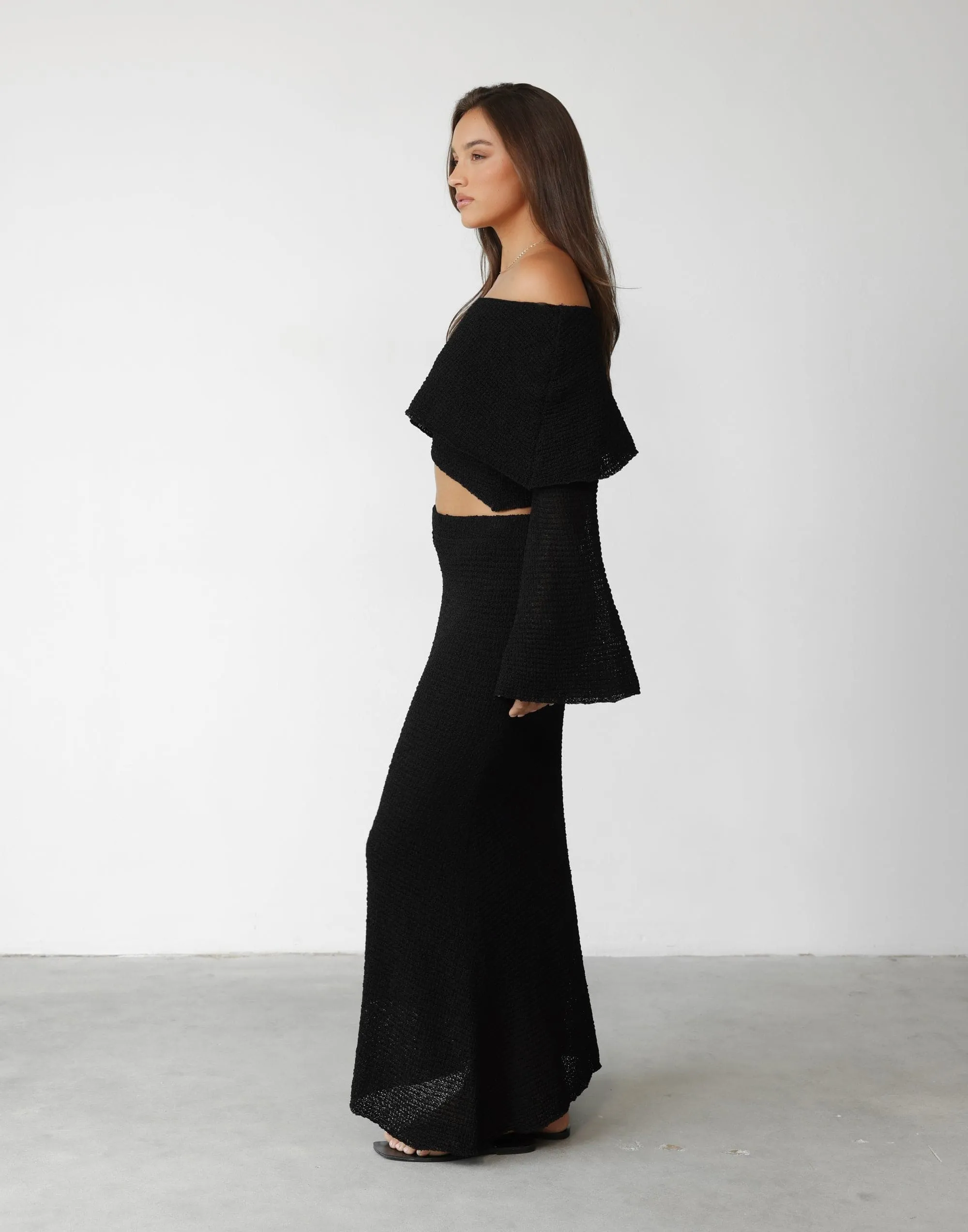 Sundown Maxi Skirt (Black)