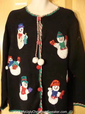 Super Cute Snowman Christmas Sweater