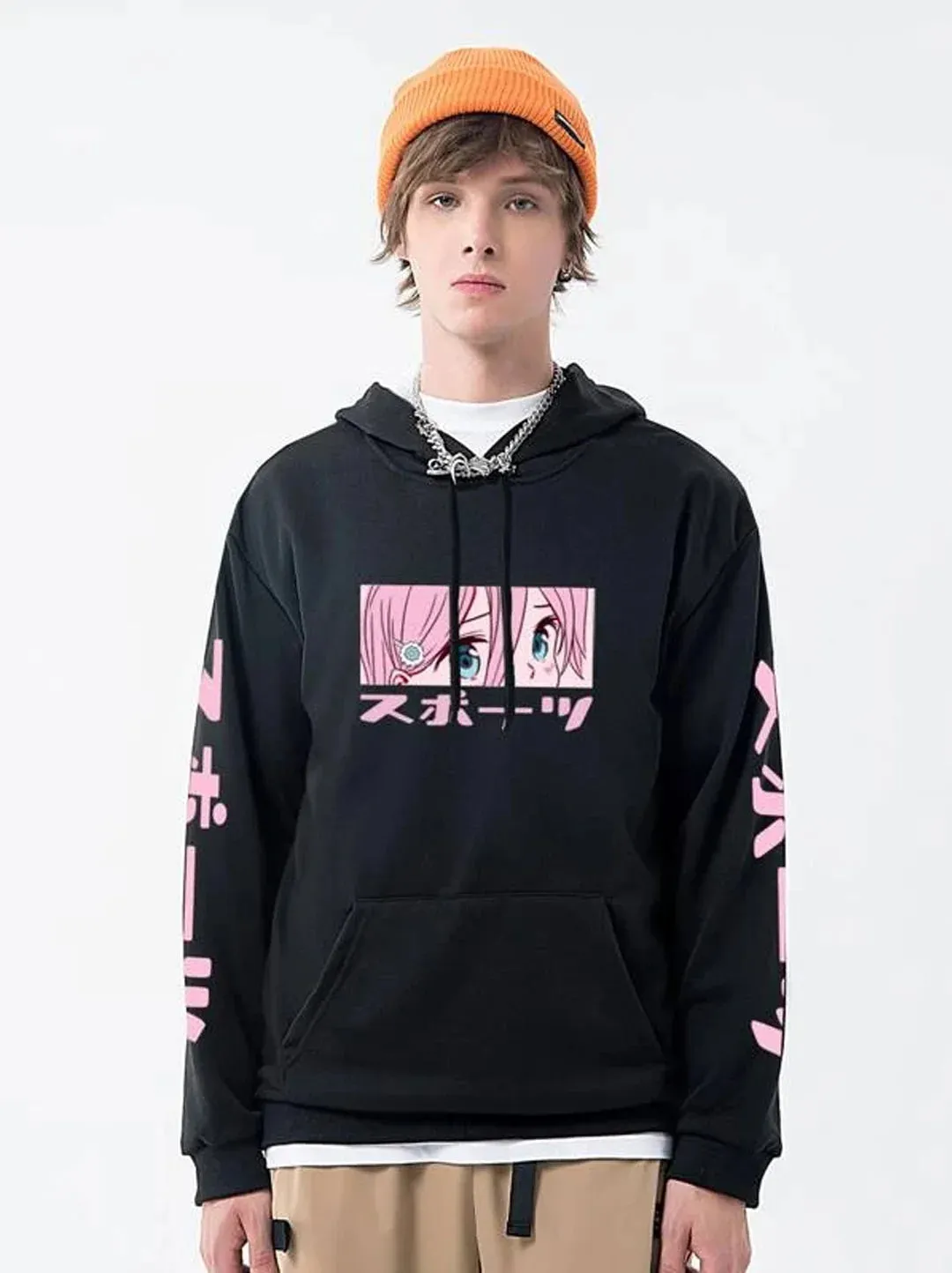 SXV  'JAPANESE’ ANIME Printed Cool Aesthetic Sweatshirt Hoodie