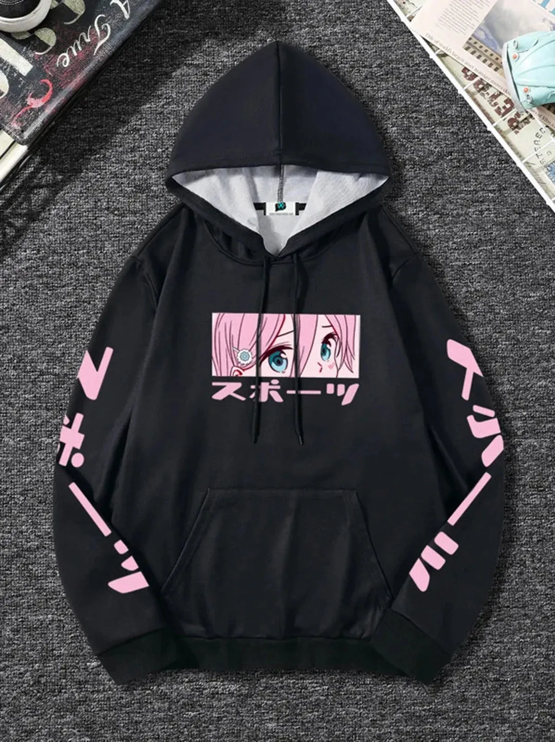 SXV  'JAPANESE’ ANIME Printed Cool Aesthetic Sweatshirt Hoodie