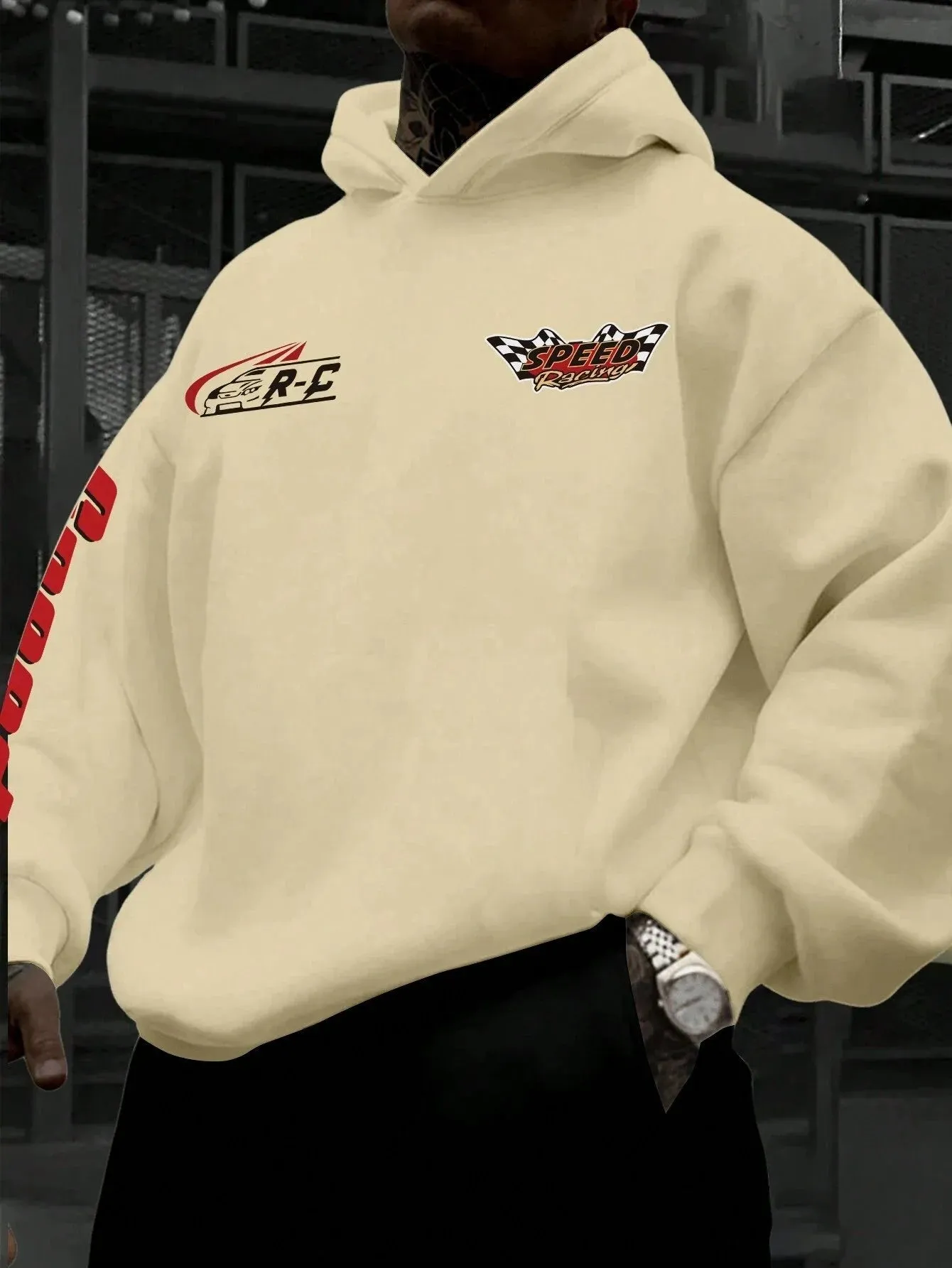 SXV  'Speed’ Printed Cool Aesthetic Sweatshirt Hoodie