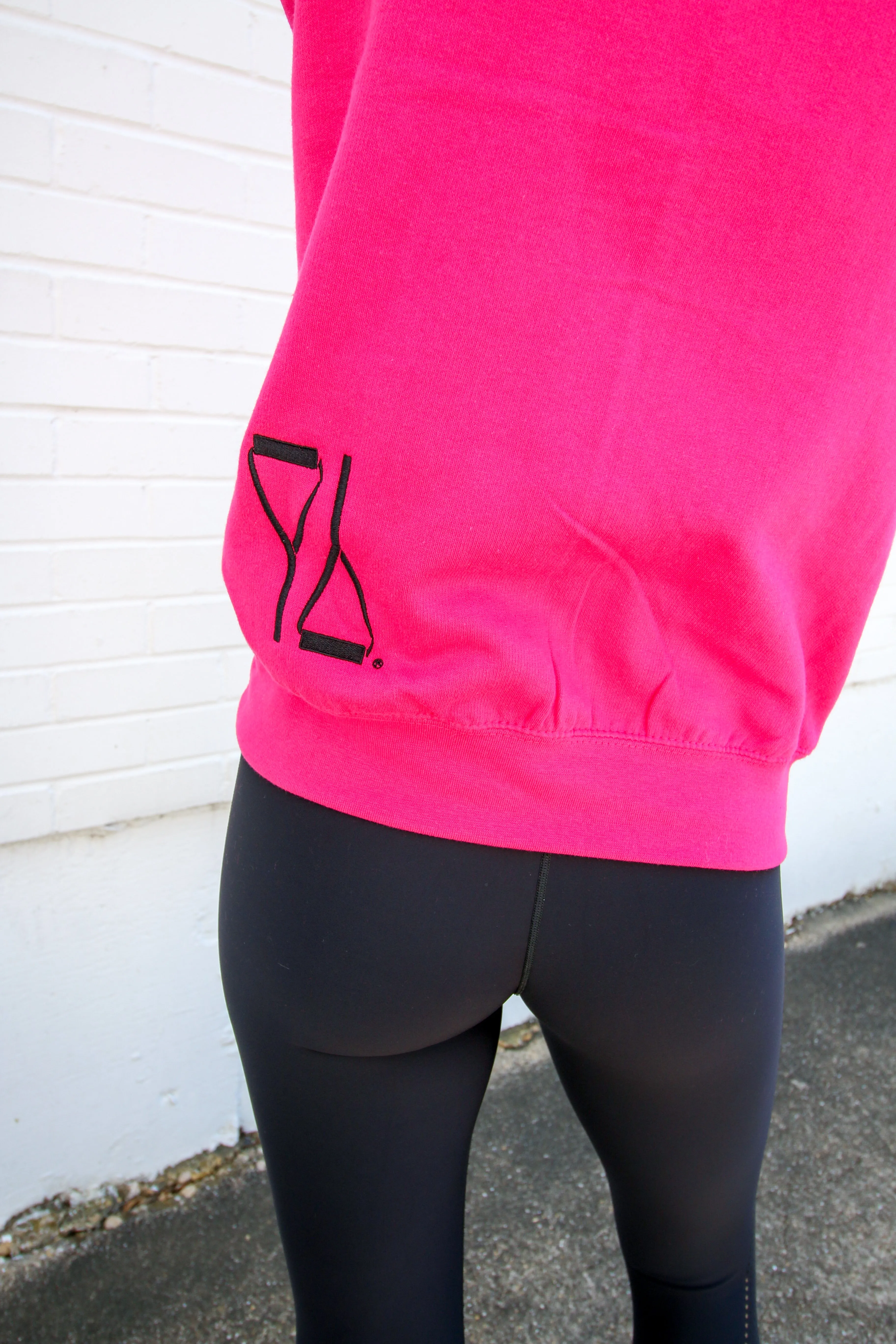 THE PILATESBARRE Fuschia Hoodie