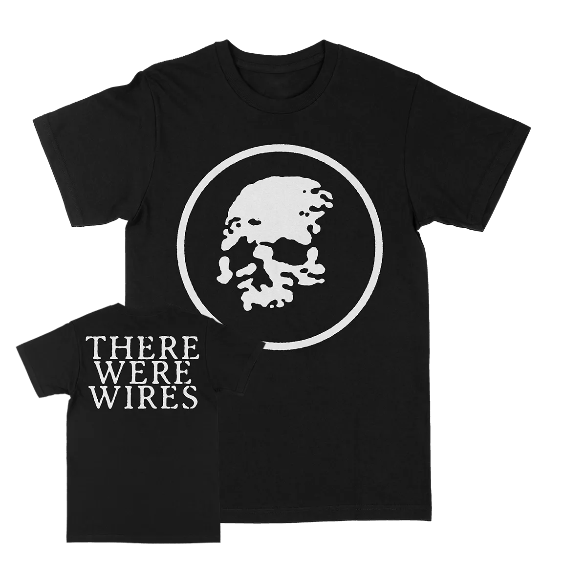 There Were Wires "Circle Skull" Black T-Shirt