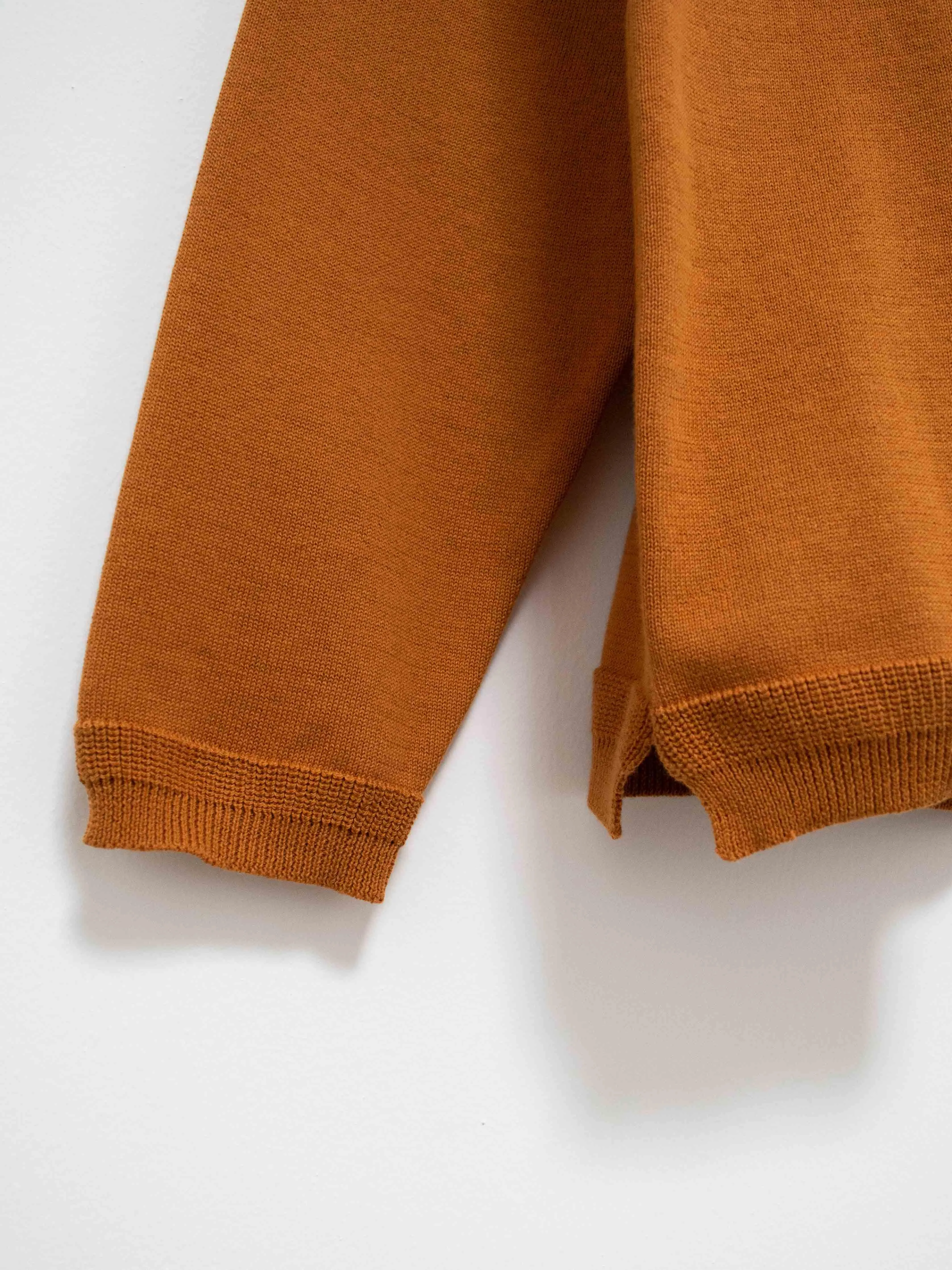 Turtleneck Knit Shirt - Brown Gold