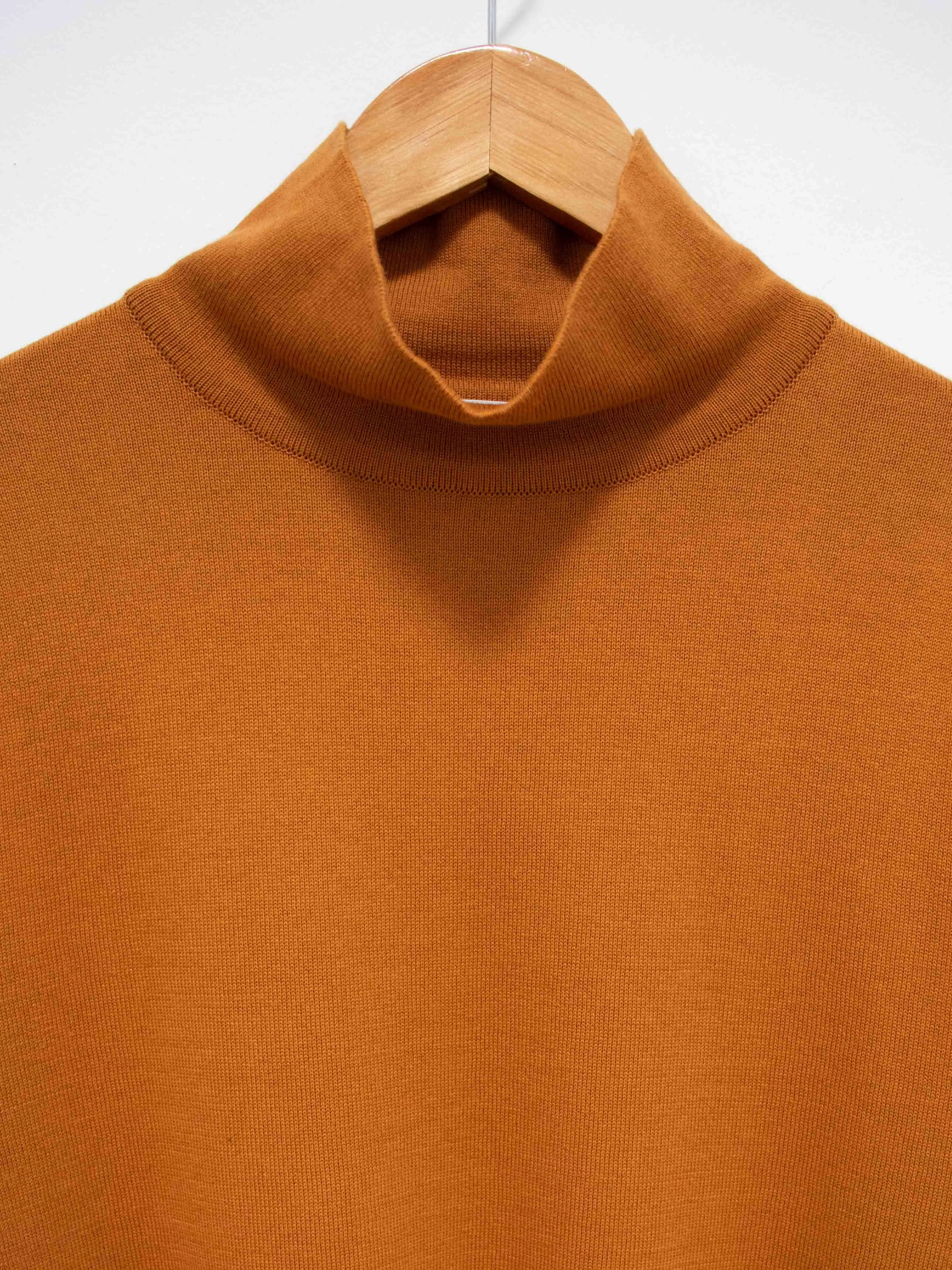 Turtleneck Knit Shirt - Brown Gold