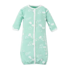 Under the Nile Organic Convertible Romper - Aqua Popcorn Puff