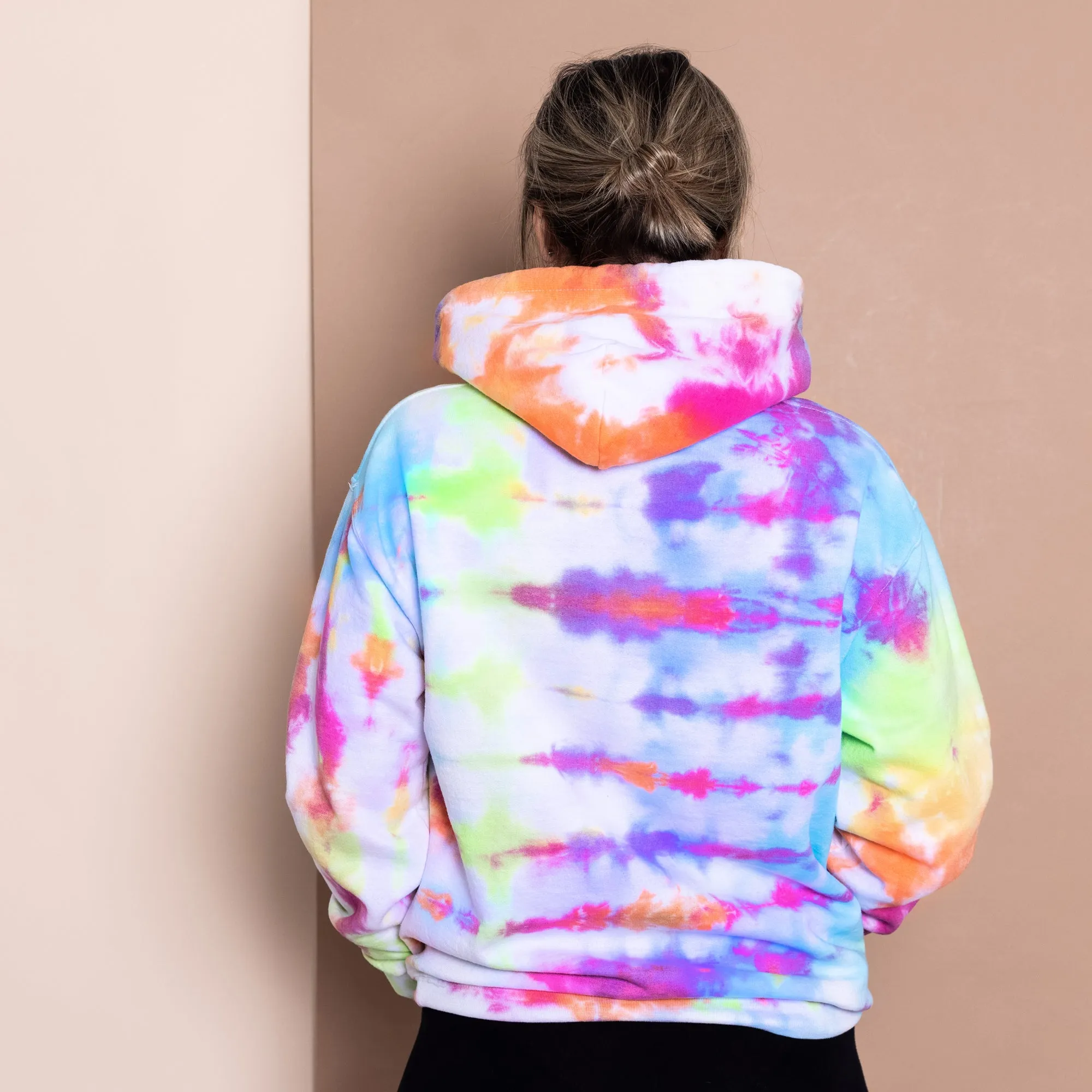 Unisex Rainbow Tie Dye Hoodie