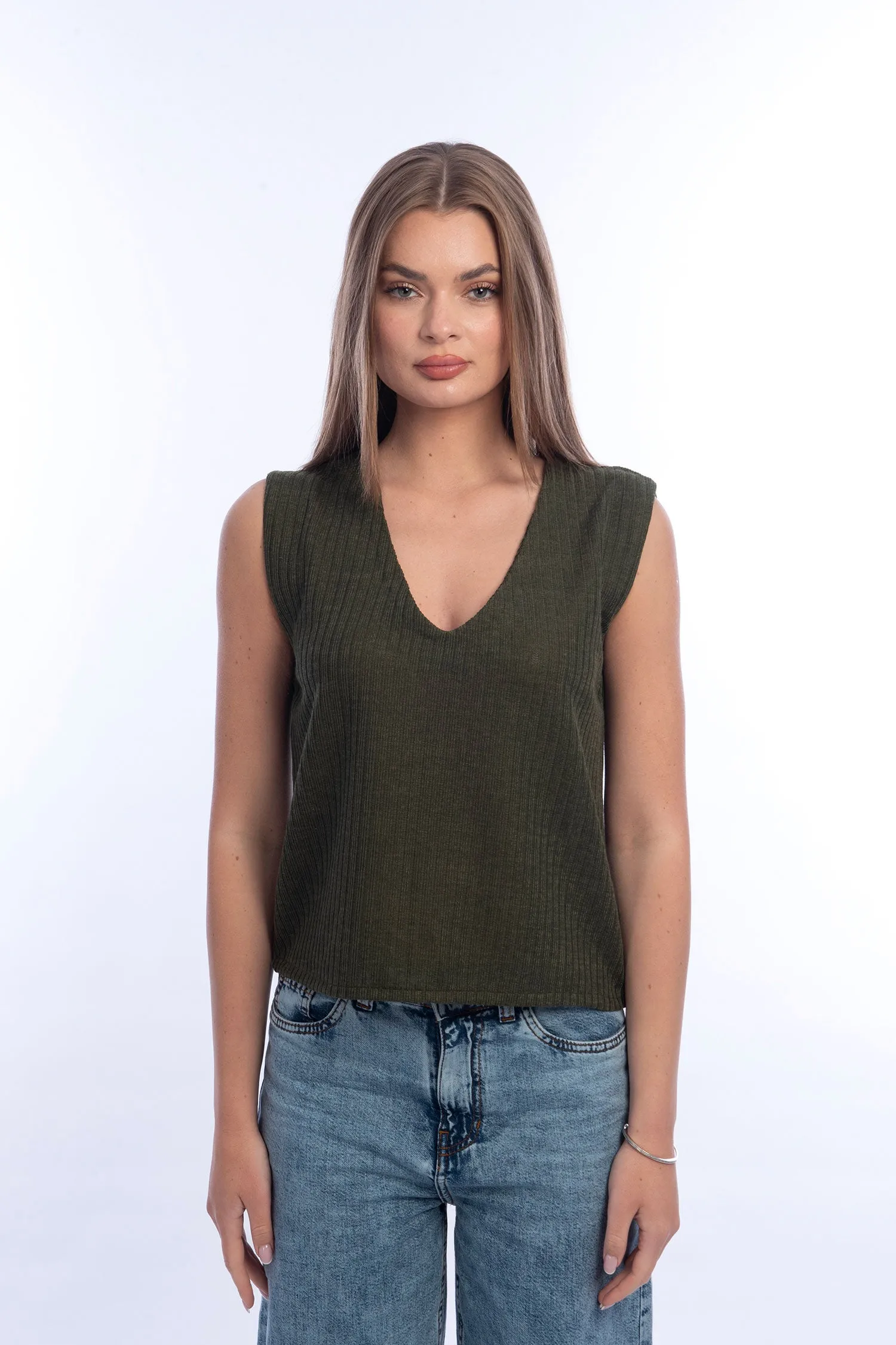 V-Neck Knitted Vest - Viva