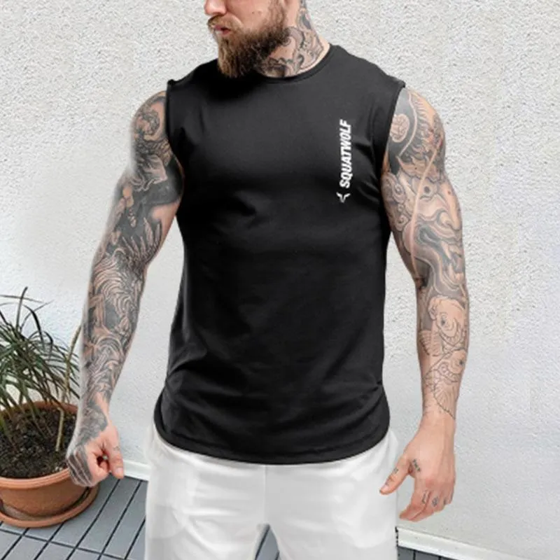 Vest Fitness Sleeveless Slim Men's Tops