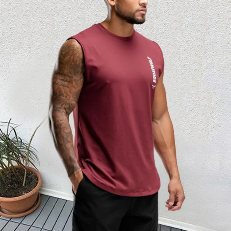 Vest Fitness Sleeveless Slim Men's Tops