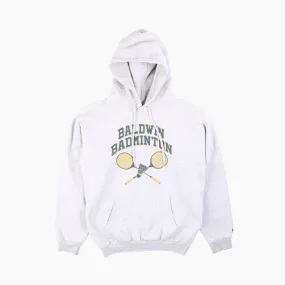 Vintage 'Baldwin Badminton' Champion Hooded Sweatshirt