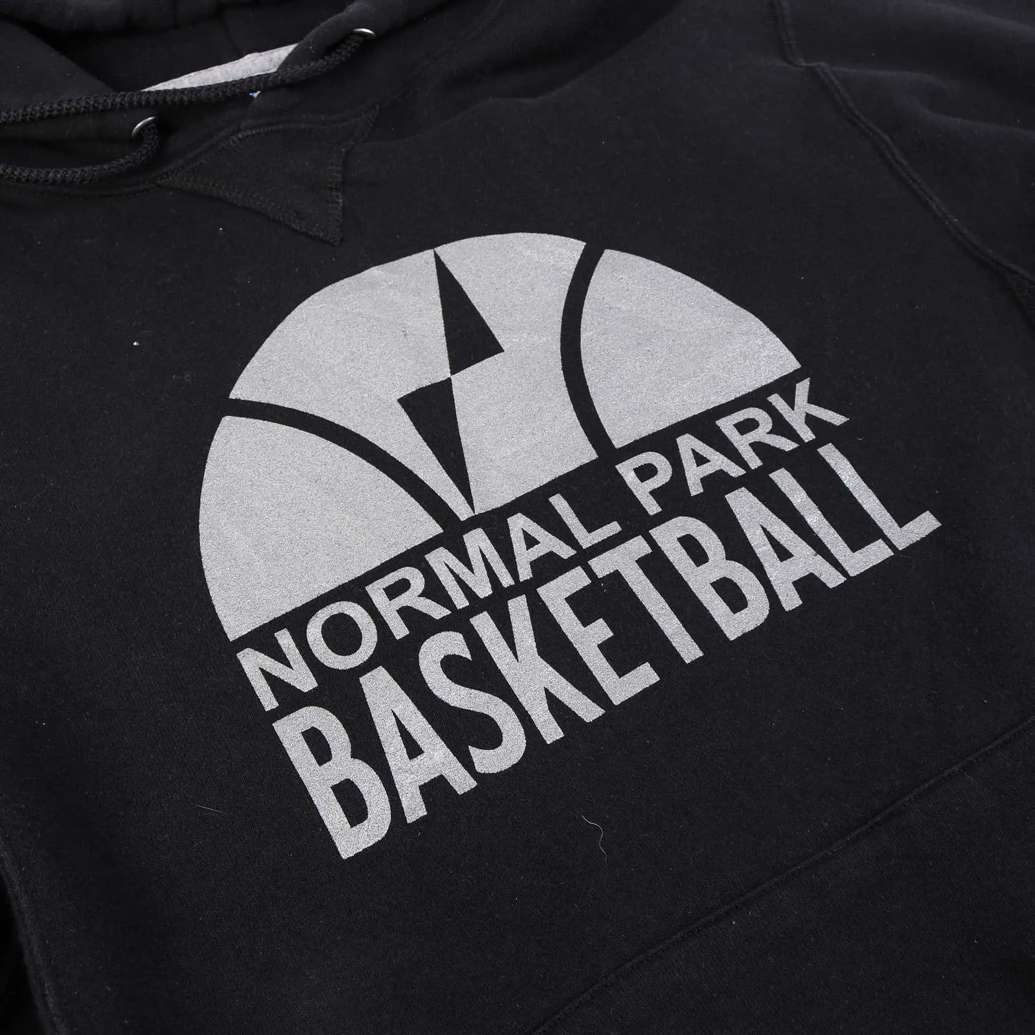 Vintage Russell Athletic 'Normal Park Basketball' Hooded Sweatshirt - Black