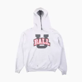 Vintage 'U Ball' Champion Hooded Sweatshirt