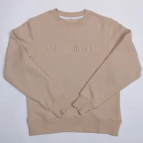 VT Embossed Ivory Heavy Sweater