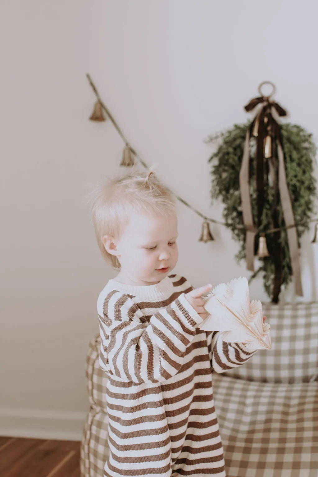 Wallis Knit Romper in Brown Stripes