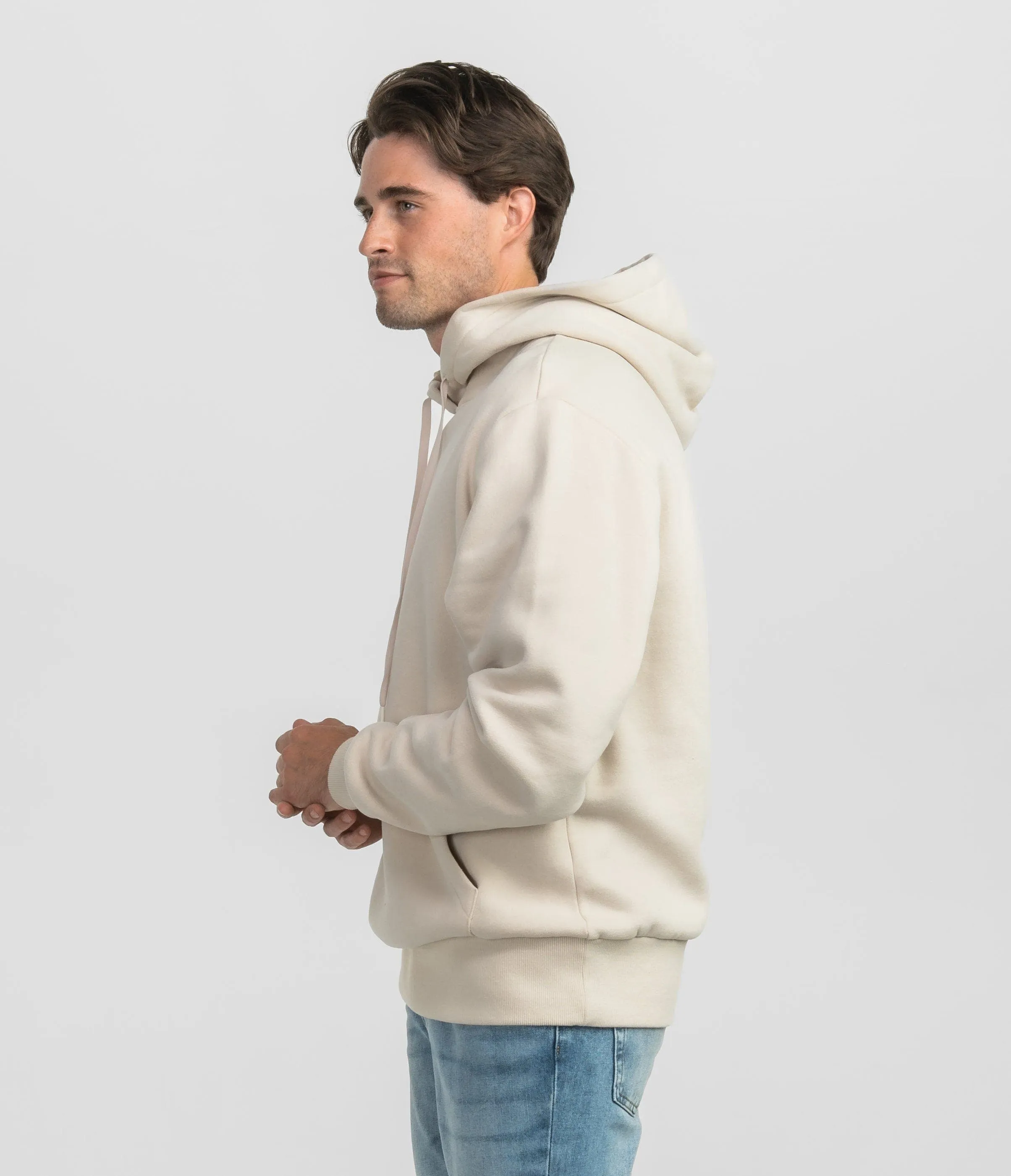 Washed Fleece Essential Hoodie - Oatmeal