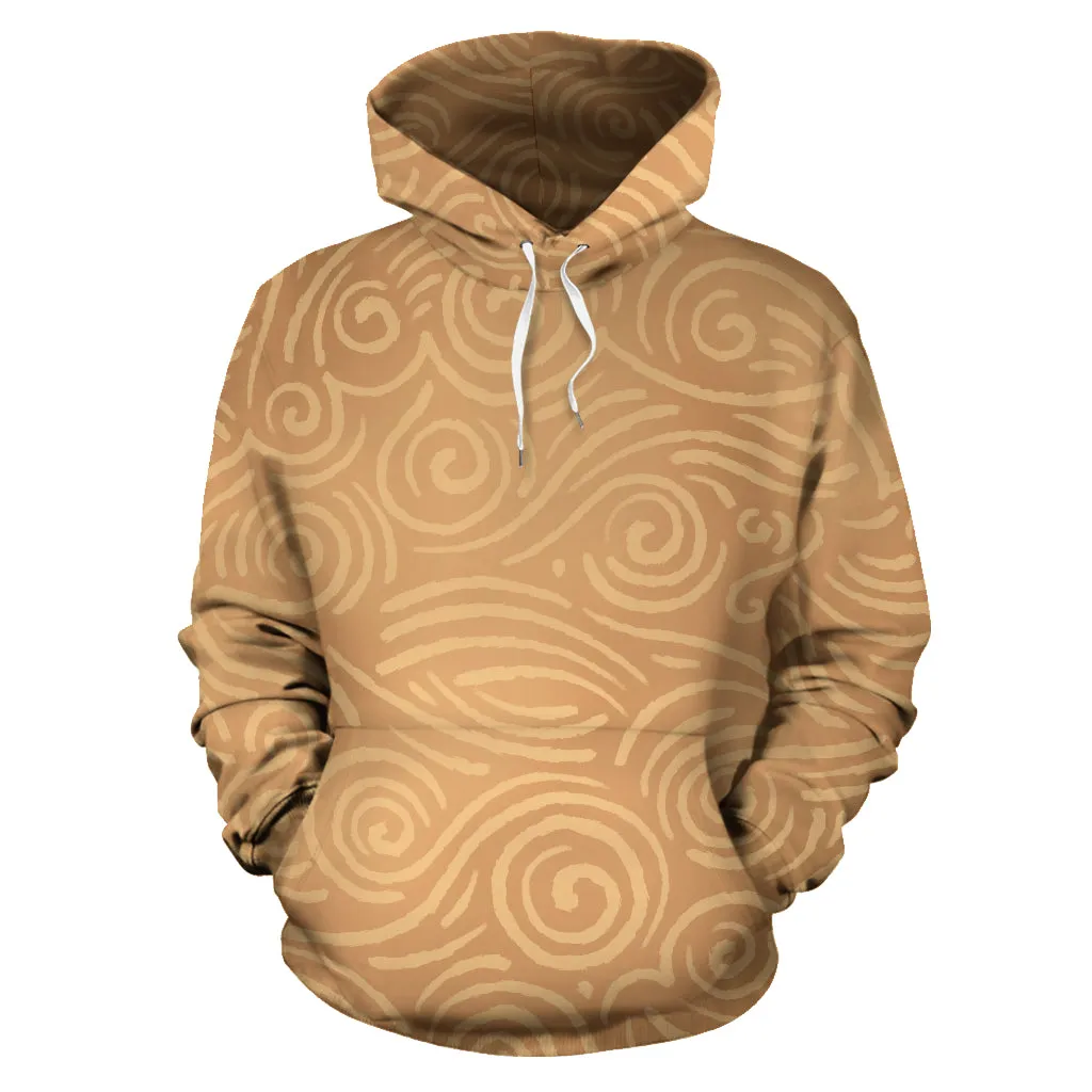 Waves and Spirals - Yellow | Hoodie | Mandalazed