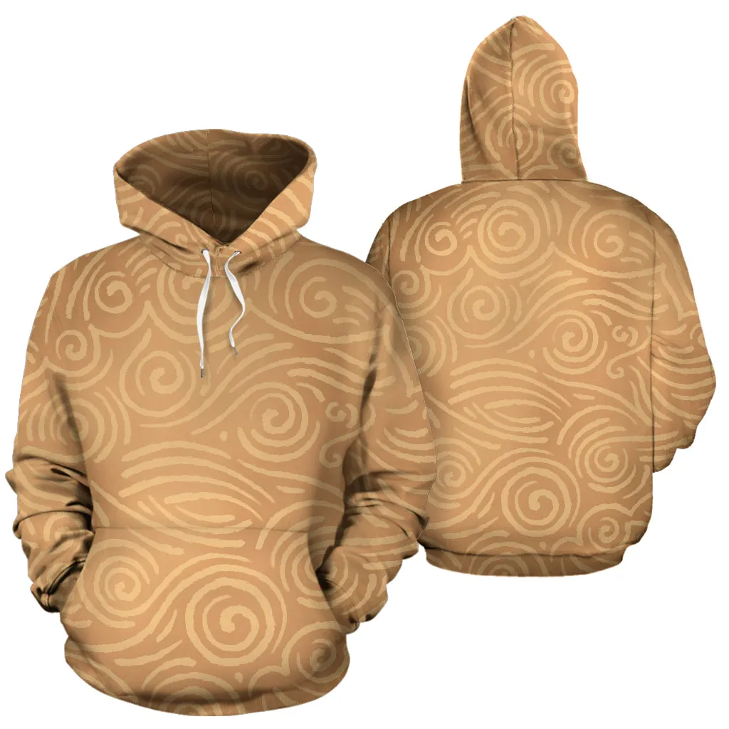 Waves and Spirals - Yellow | Hoodie | Mandalazed