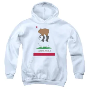 We Bare Bears Cali Stack Youth White Hoodie