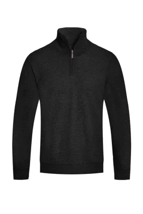 Weiv Mens Knit Quarter Zip Sweater