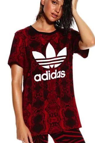 WOMEN ORIGINALS WOMEN'S RED CLASH TEE AC2107