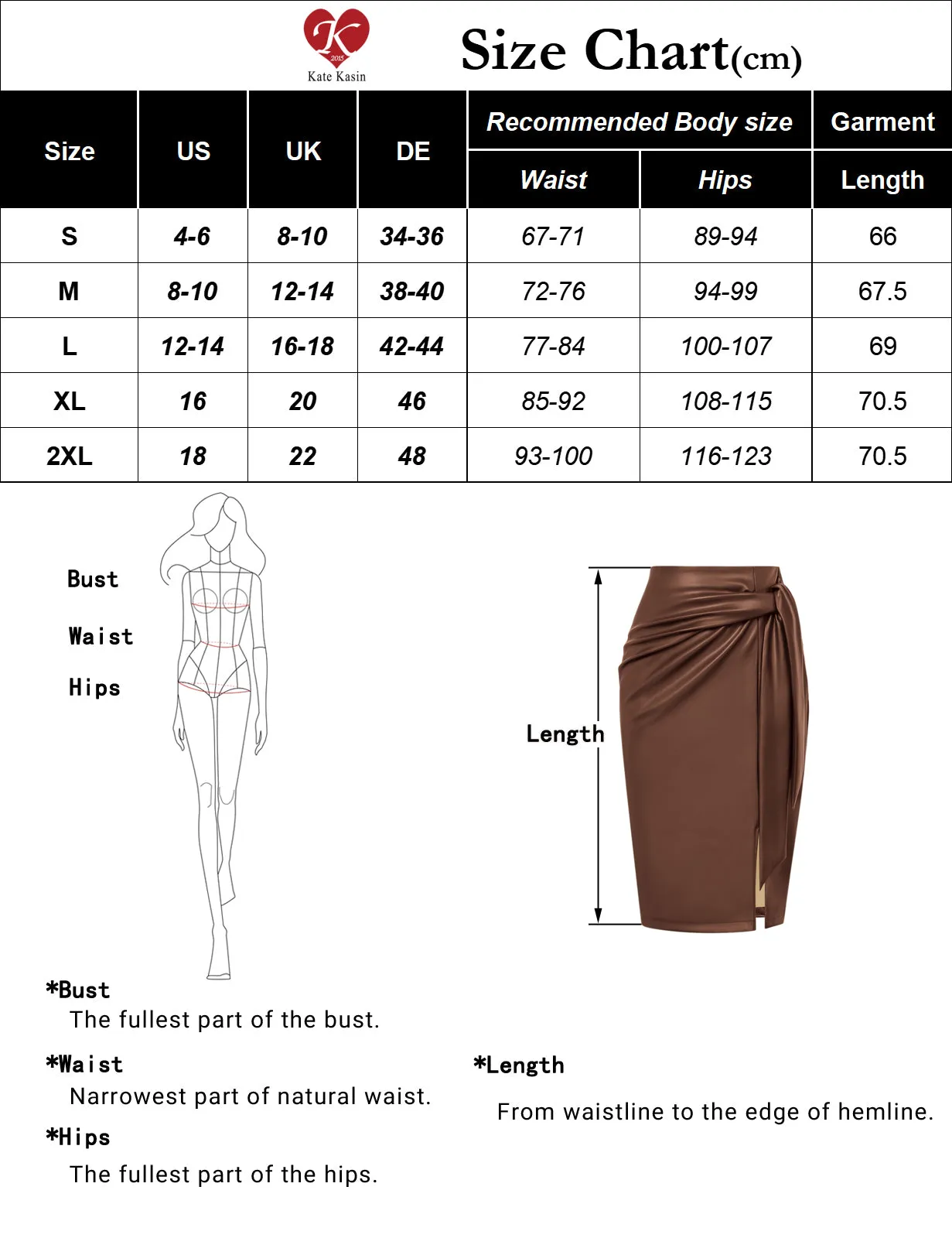 Women Polyurethane Leather Skirt OL High Waist Front Slit Bodycon Skirt