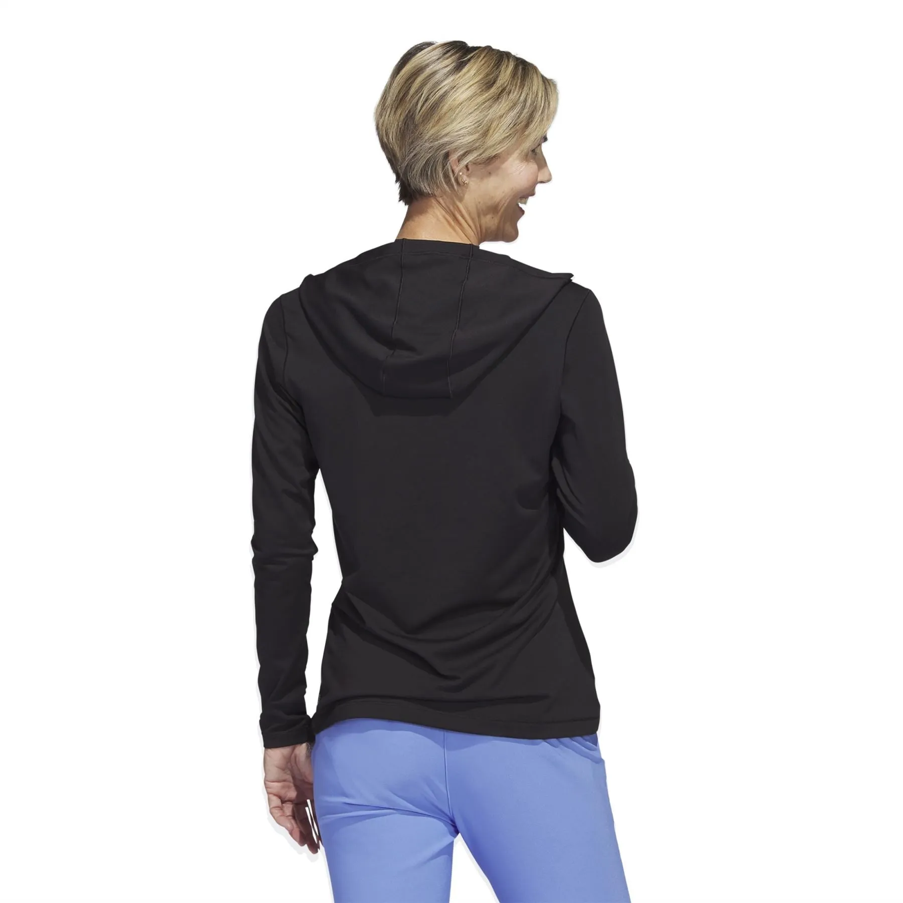 Womens Essentials Performance Hoodie Black - SS24