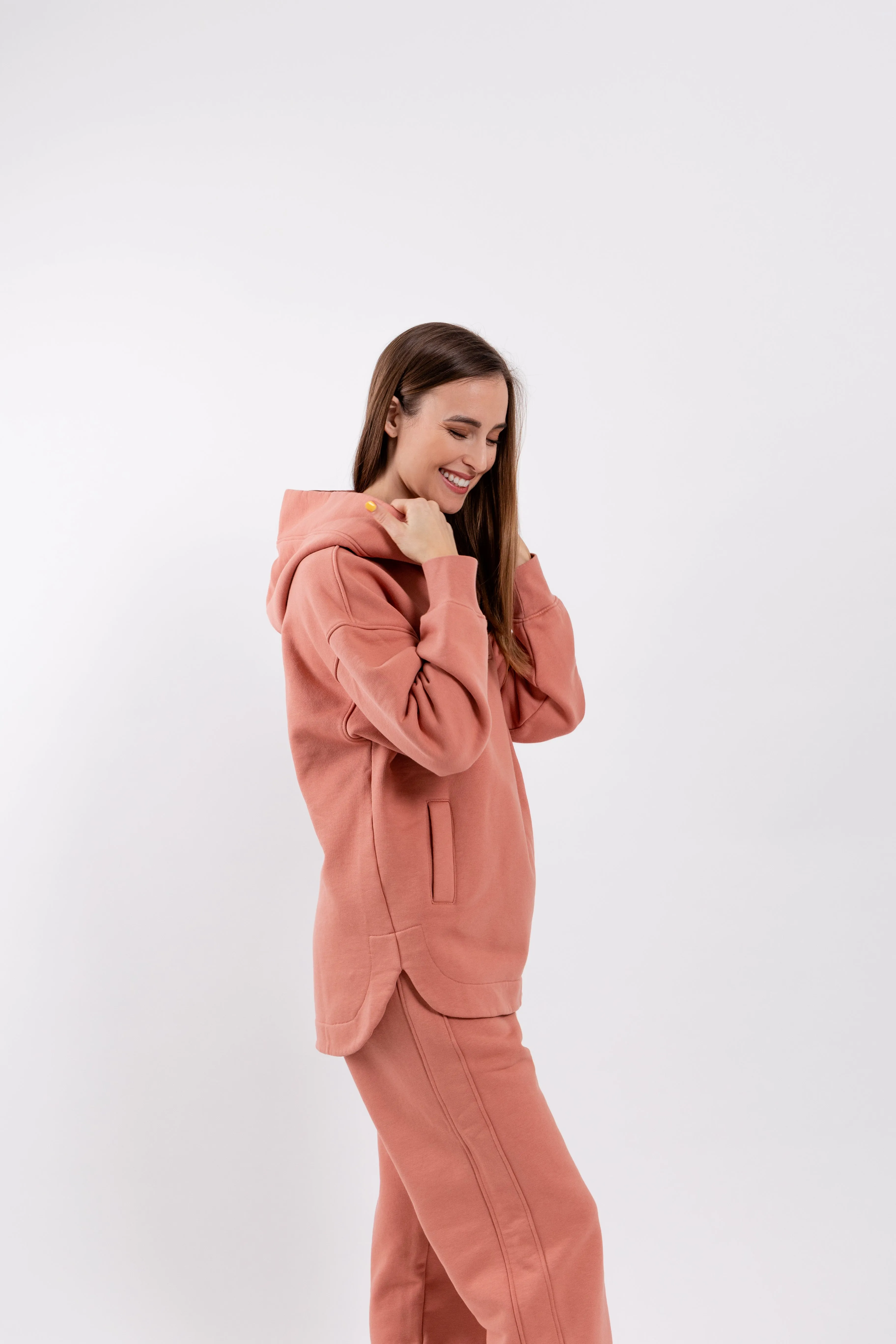 Women's Hoodie Be Lenka Essentials - Salmon Pink