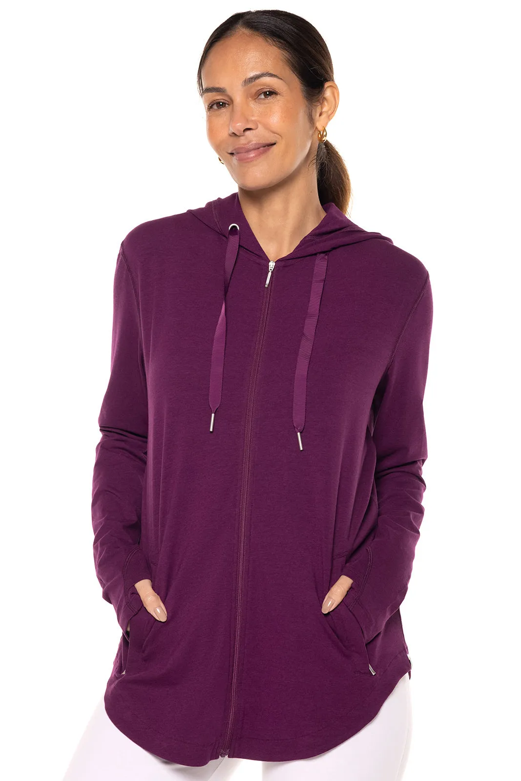 Women's LumaLeo Zip-Up Hoodie  |  Rich Plum